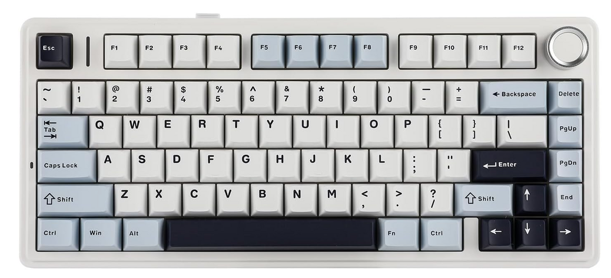 Epomaker x Aula F75 | Wireless Mechanical Gaming Keyboard | Light Blue, LEOBOG Reaper Switch